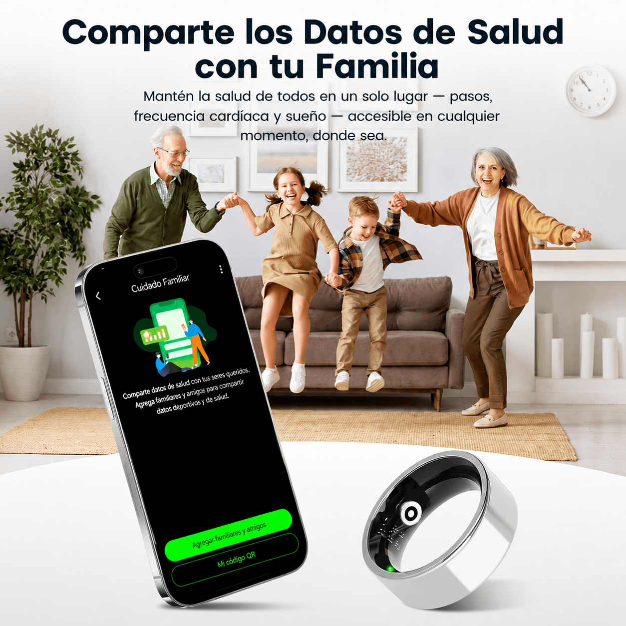 Anillo Inteligente Fitness & Bienestar