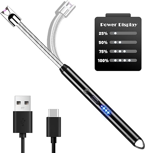Encendedor Eléctrico Recargable USB 360° Antiviento
