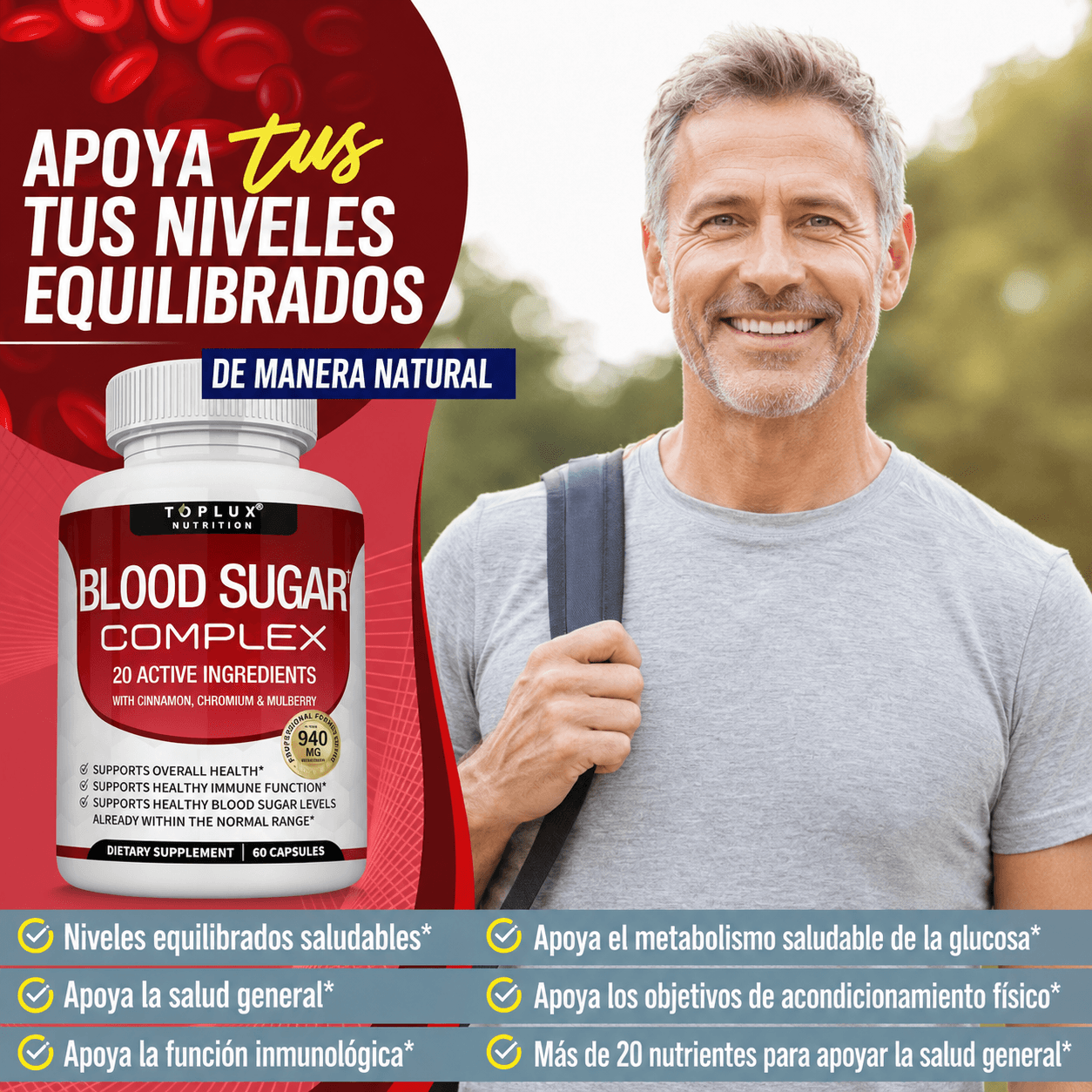 BLOOD SUGAR - NIVELES SALUDABLES 60 CAP