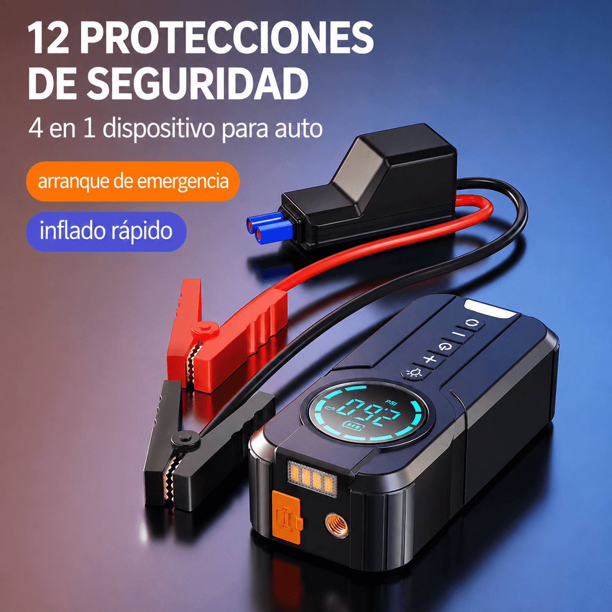Equipo de asistencia para carros 4 en 1