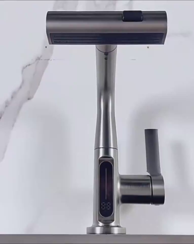Grifo Inteligente LED 360° con Pantalla de Temperatura