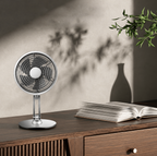 Ventilador eléctrico plegable con carga USB y rotación de 360 grados