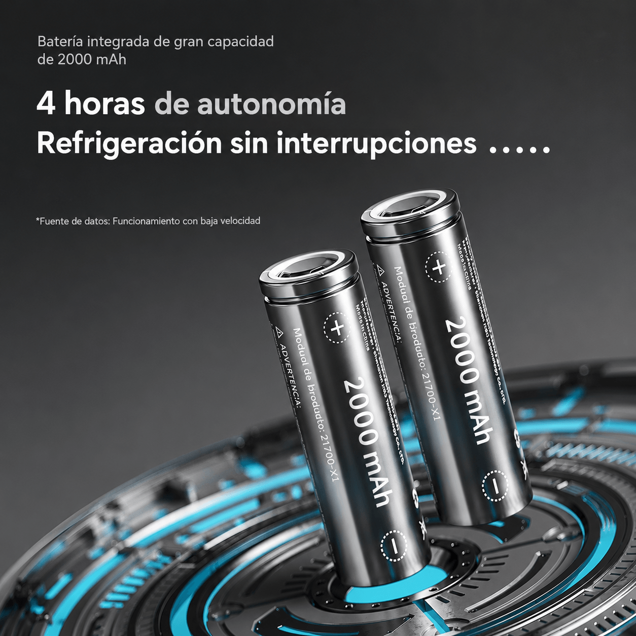 Ventilador eléctrico plegable con carga USB y rotación de 360 grados