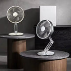 Ventilador eléctrico plegable con carga USB y rotación de 360 grados