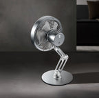 Ventilador eléctrico plegable con carga USB y rotación de 360 grados